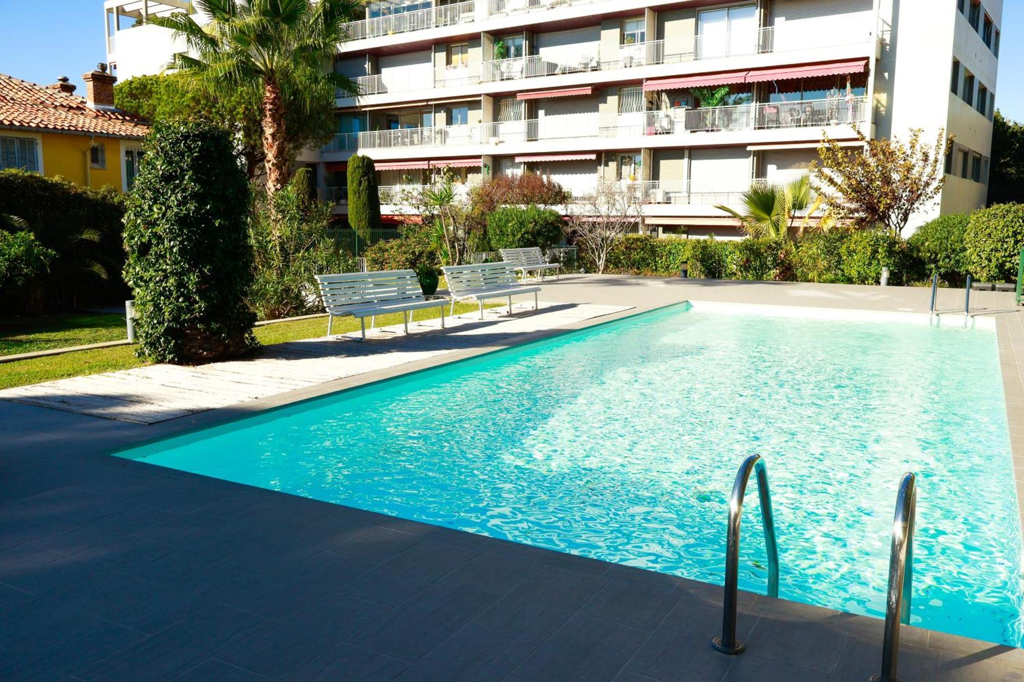 Studio- Nice Mont Boron, Piscine Sur La Residence Esterno foto